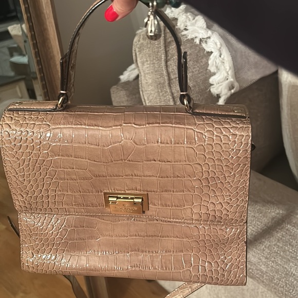 Kate Spade croc embossed top handle satchel - Picture 6 of 9